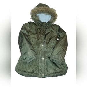 Girls Size 8 Justify Cozy White Faux Fur Jacket/Coat